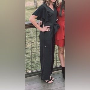 Ann Taylor Black formal jumpsuit